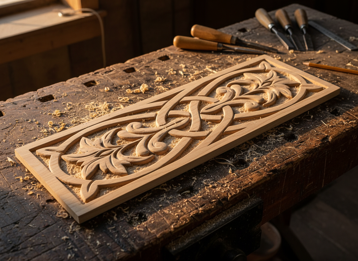 Ahşap lazer kesim dekoratif panel